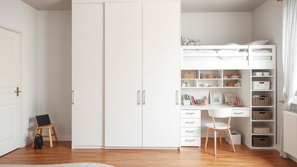 Platzsparende Möbellösungen für kleine Kinderzimmer: Hochbetten von IKEA und praktische Schranksysteme von PAX